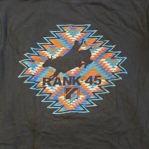 Rank 45 Graphic Black Tshirt
